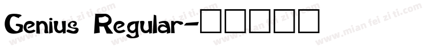 Genius Regular字体转换